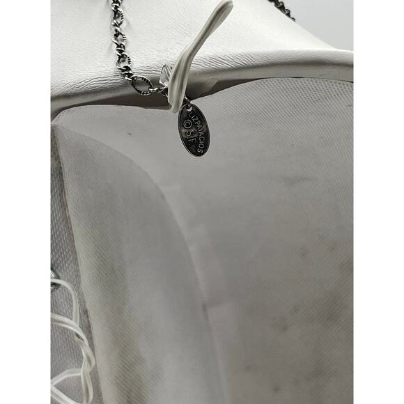 Liz Palacios Two Layered Pearl Crystal Necklace Swarovski USA Designer Vintage - Picture 7 of 9